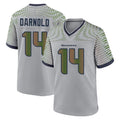 Kooe S.Seahawks #14 Sam Darnold Player Grey 2025 Rivalries Collection Home Game Stitched Jerseys