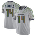 Kooe S.Seahawks #14 Sam Darnold Player Grey Limited 2025 Rivalries Collection Home Game Stitched Jerseys