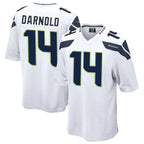 Kooe S.Seahawks #14 Sam Darnold Player White Home Game Football Jerseys