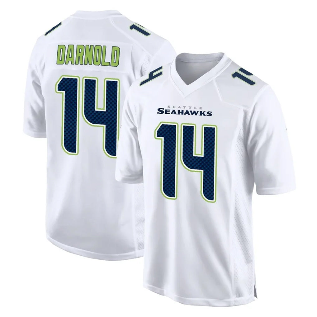 Kooe S.Seahawks #14 Sam Darnold Player White Tundra Fashion Home Game Stitched Jerseys