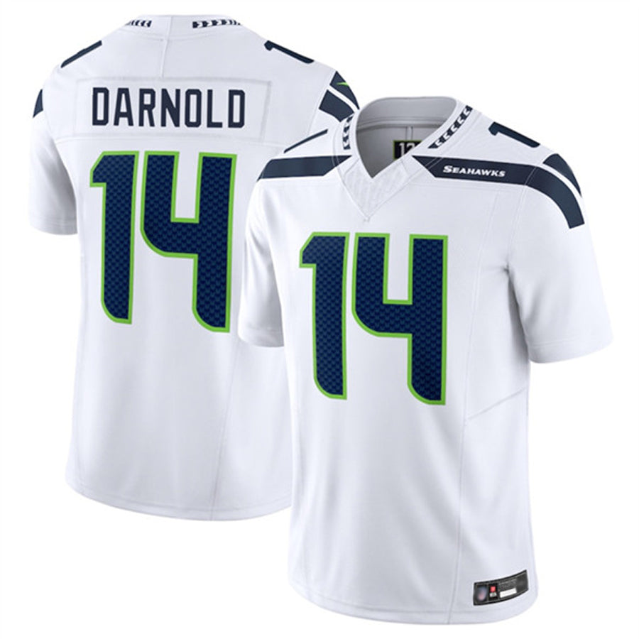 Kooe S.Seahawks #14 Sam Darnold Player White Vapor F.U.S.E. Limited Football Jerseys