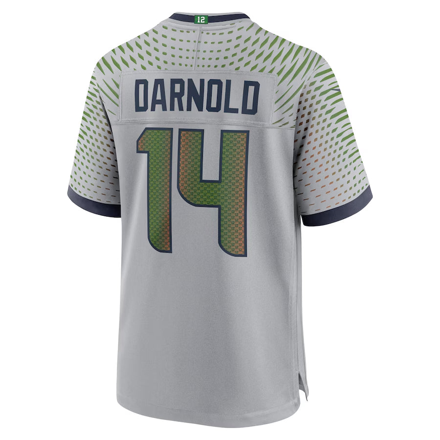 Kooe S.Seahawks #14 Sam Darnold Player Wolf Gray Rivalries Collection Game Football Jerseys
