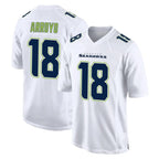 Kooe S.Seahawks #18 Elijah Arroyo Player White Tundra Fashion Home Game Stitched Jerseys