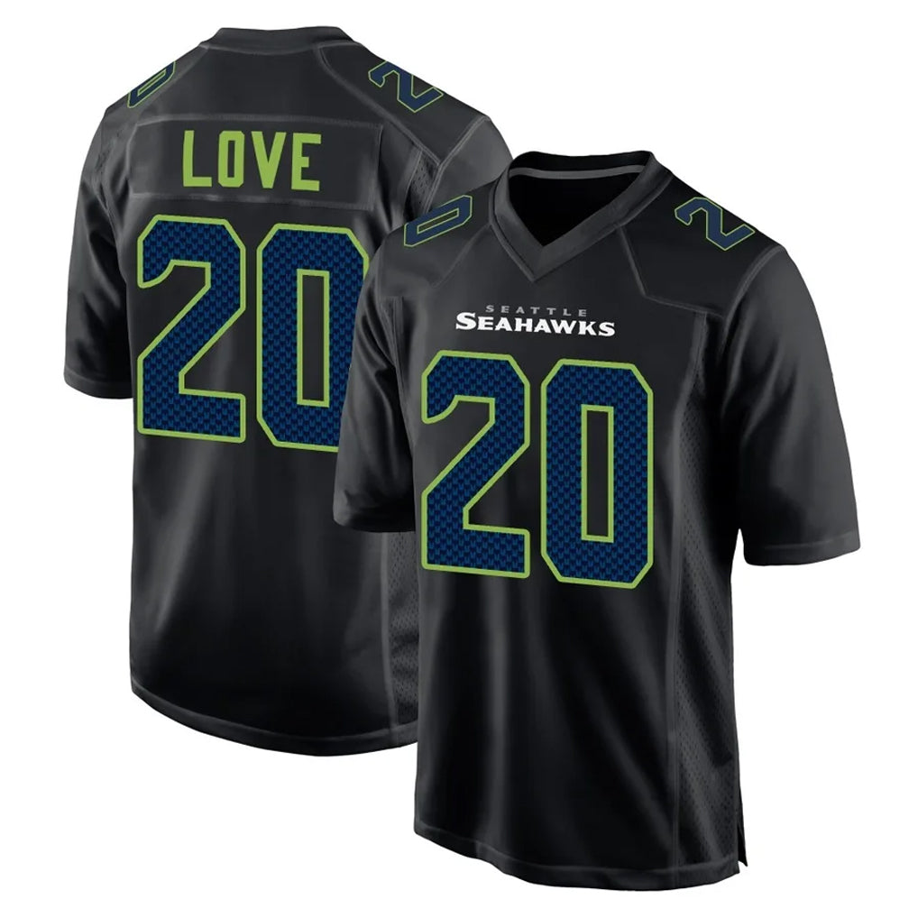 Kooe S.Seahawks #20 Julian Love Player Black Limited Fashion Home Game Stitched Jerseys