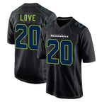 Kooe S.Seahawks #20 Julian Love Player Black Limited Fashion Home Game Stitched Jerseys