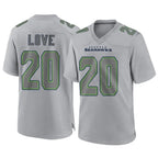 Kooe S.Seahawks #20 Julian Love Player Gray Atmosphere Fashion Home Game Stitched Jerseys