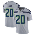 Kooe S.Seahawks #20 Julian Love Player Gray Limited Vapor Untouchable Home Game Stitched Jerseys