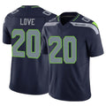 Kooe S.Seahawks #20 Julian Love Player Navy Limited Vapor F.U.S.E. Home Game Stitched Jerseys
