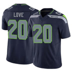 Kooe S.Seahawks #20 Julian Love Player Navy Limited Vapor F.U.S.E. Home Game Stitched Jerseys