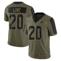 Kooe S.Seahawks #20 Julian Love Player Olive Salute To Service Limited Game Stitched Jerseys