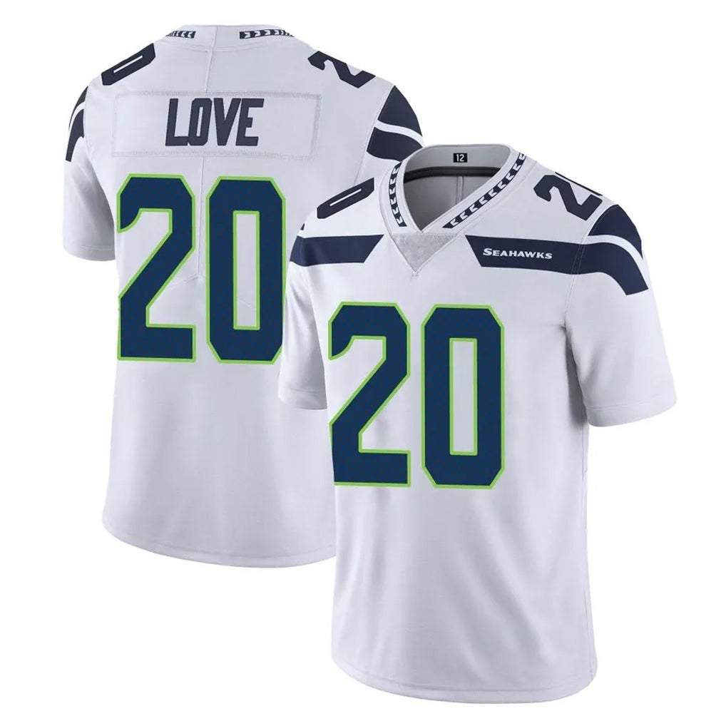 Kooe S.Seahawks #20 Julian Love Player White Limited Vapor Untouchable Home Game Stitched Jerseys