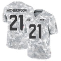 Kooe S.Seahawks #21 Devon Witherspoon Player Arctic Camo Salute to Service Limited Stitched Jerseys