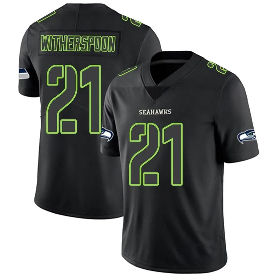 Kooe S.Seahawks #21 Devon Witherspoon Player Black Impact Limited Stitched Jerseys