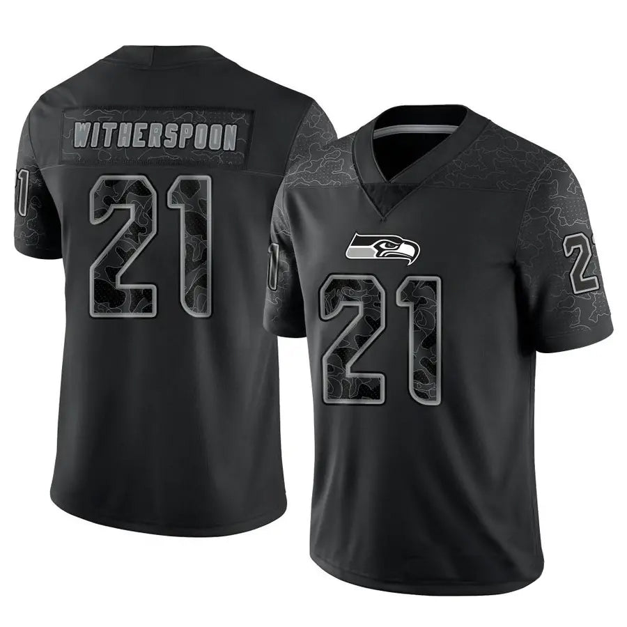 Kooe S.Seahawks #21 Devon Witherspoon Player Black RFLCTV Limited Stitched Jerseys