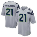 Kooe S.Seahawks #21 Devon Witherspoon Player Gray Home Game Stitched Jerseys