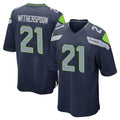 Kooe S.Seahawks #21 Devon Witherspoon Player Navy Home Game Stitched Jerseys
