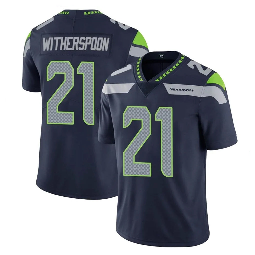 Kooe S.Seahawks #21 Devon Witherspoon Player Navy Limited Vapor Untouchable Home Game Stitched Jerseys