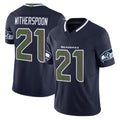Kooe S.Seahawks #21 Devon Witherspoon Player Navy Rivalries Vapor Limited Home Game Stitched Jerseys