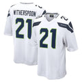 Kooe S.Seahawks #21 Devon Witherspoon Player White Home Game Stitched Jerseys