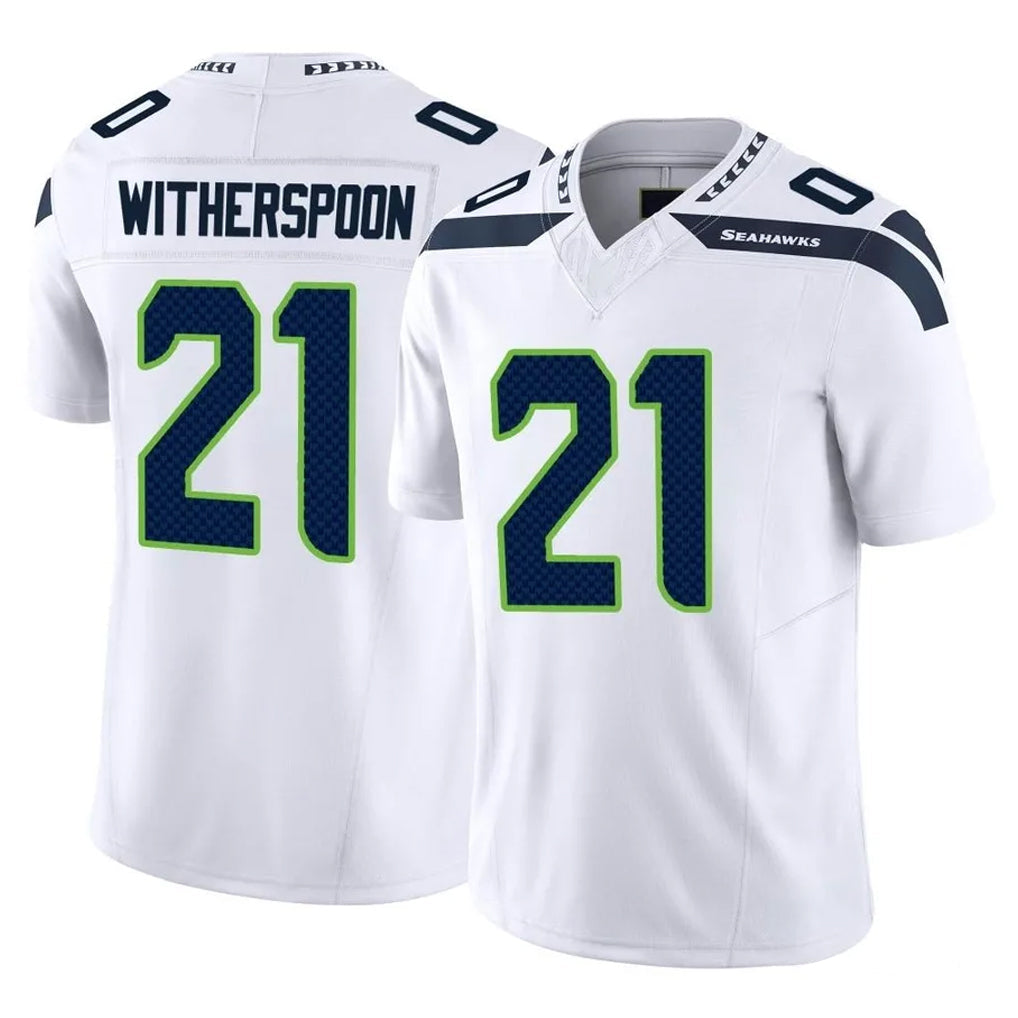 Kooe S.Seahawks #21 Devon Witherspoon Player White Limited Vapor F.U.S.E. Home Game Stitched Jerseys