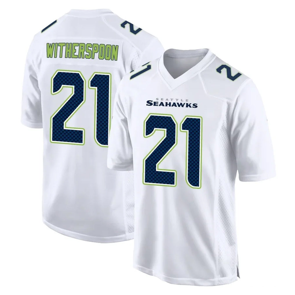 Kooe S.Seahawks #21 Devon Witherspoon Player White Tundra Fashion Home Game Stitched Jerseys