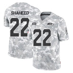 Kooe S.Seahawks #22 Rashid Shaheed Player Arctic Camo Limited Salute To Service Home Game Stitched Jerseys