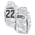 Kooe S.Seahawks #22 Rashid Shaheed Player Arctic Camo Limited Salute to Service Pullover Hoodies Game Stitched Jerseys