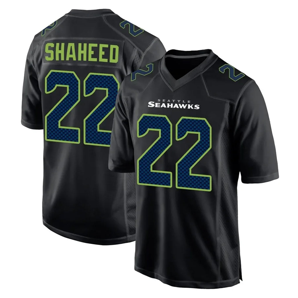 Kooe S.Seahawks #22 Rashid Shaheed Player Black Limited Fashion Home Game Stitched Jerseys