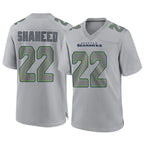 Kooe S.Seahawks #22 Rashid Shaheed Player Gray Atmosphere Fashion Home Game Stitched Jerseys