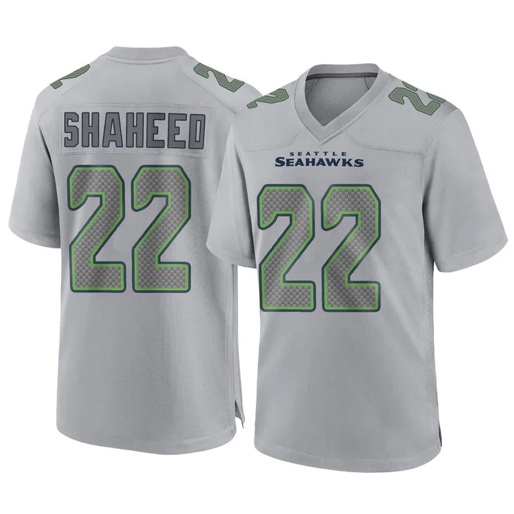 Kooe S.Seahawks #22 Rashid Shaheed Player Gray Atmosphere Fashion Home Game Stitched Jerseys