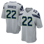 Kooe S.Seahawks #22 Rashid Shaheed Player Gray Home Game Stitched Jerseys
