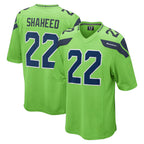Kooe S.Seahawks #22 Rashid Shaheed Player Green Home Game Stitched Jerseys