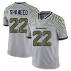 Kooe S.Seahawks #22 Rashid Shaheed Player Grey Limited 2025 Rivalries Collection Home Game Stitched Jerseys