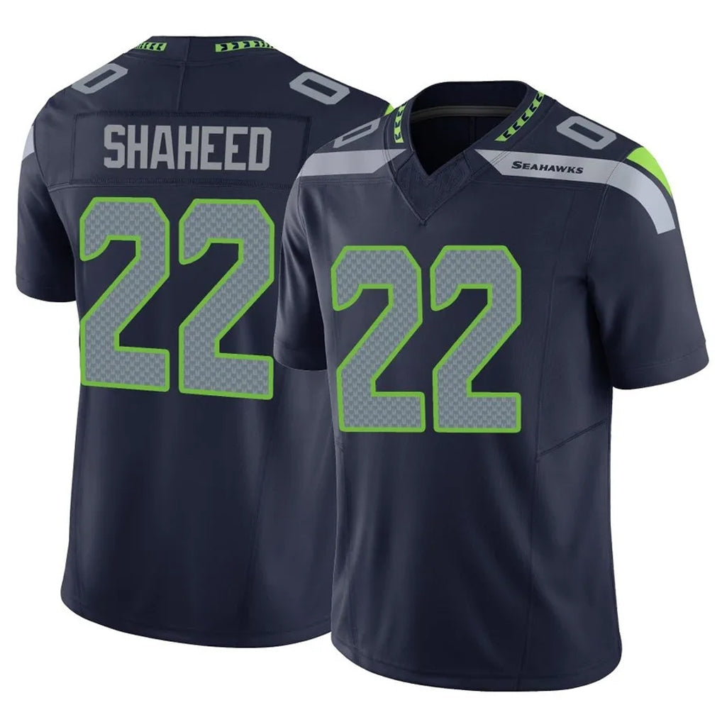 Kooe S.Seahawks #22 Rashid Shaheed Player Navy Limited Vapor F.U.S.E. Home Game Stitched Jerseys