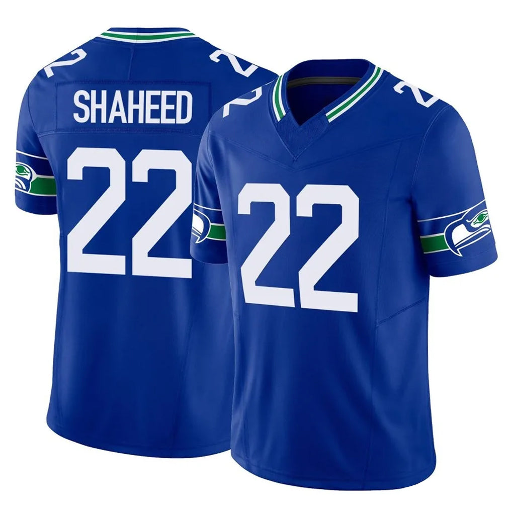 Kooe S.Seahawks #22 Rashid Shaheed Player Royal Limited Throwback Vapor F.U.S.E. Home Game Stitched Jerseys