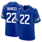 Kooe S.Seahawks #22 Rashid Shaheed Player Royal Throwback Home Game Stitched Jerseys
