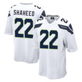 Kooe S.Seahawks #22 Rashid Shaheed Player White Home Game Stitched Jerseys