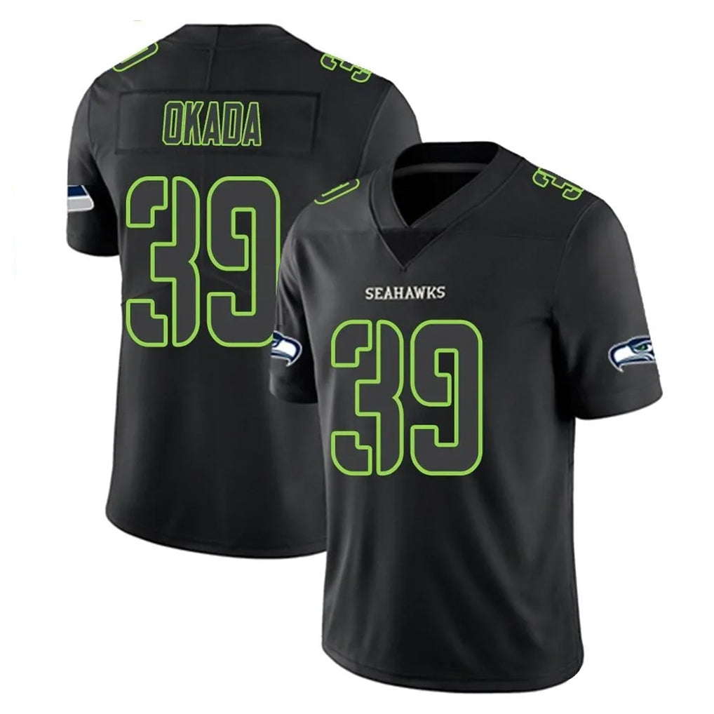 Kooe S.Seahawks #39 Ty Okada Player Black Impact Limited Home Game Stitched Jerseys