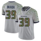 Kooe S.Seahawks #39 Ty Okada Player Grey Limited 2025 Rivalries Collection Home Game Stitched Jerseys