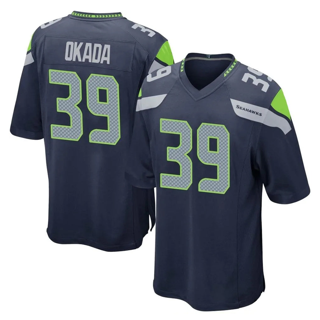Kooe S.Seahawks #39 Ty Okada Player Navy Home Game Stitched Jerseys