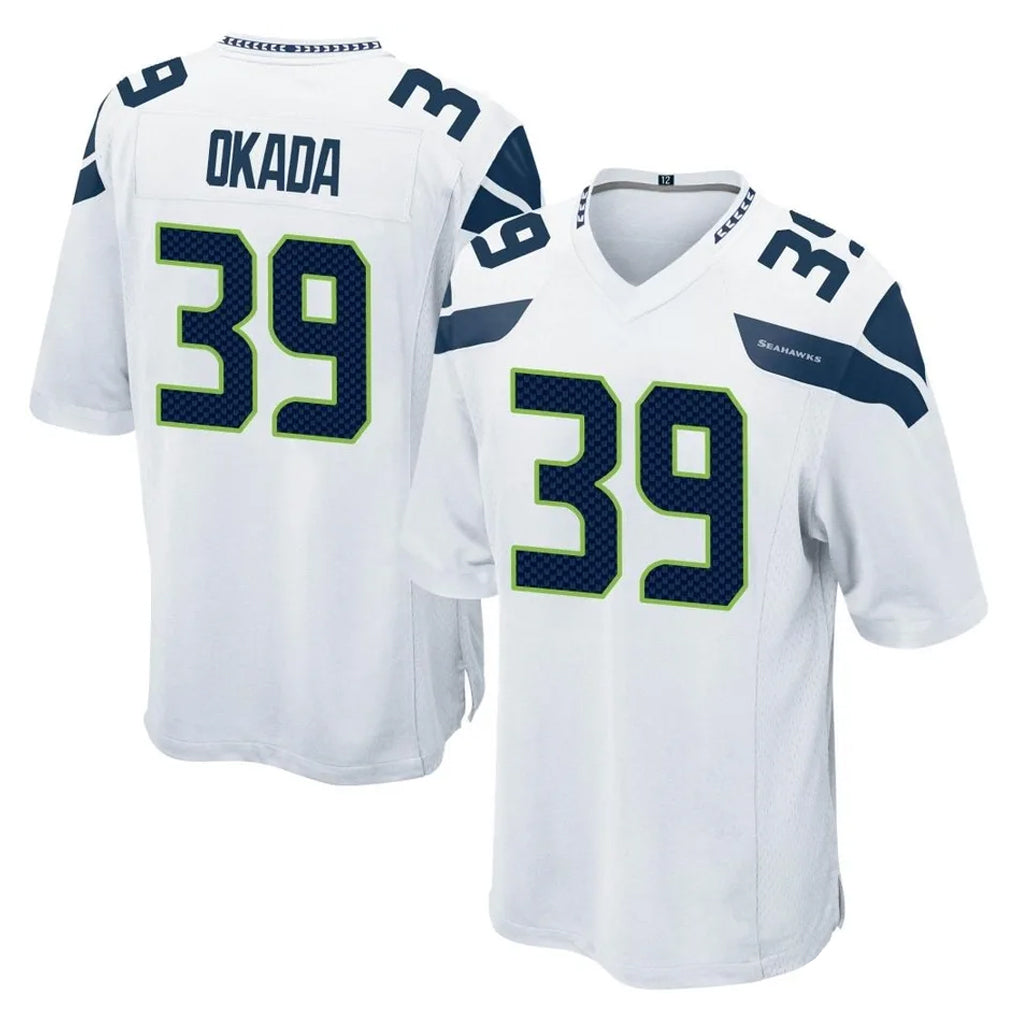 Kooe S.Seahawks #39 Ty Okada Player White Home Game Stitched Jerseys