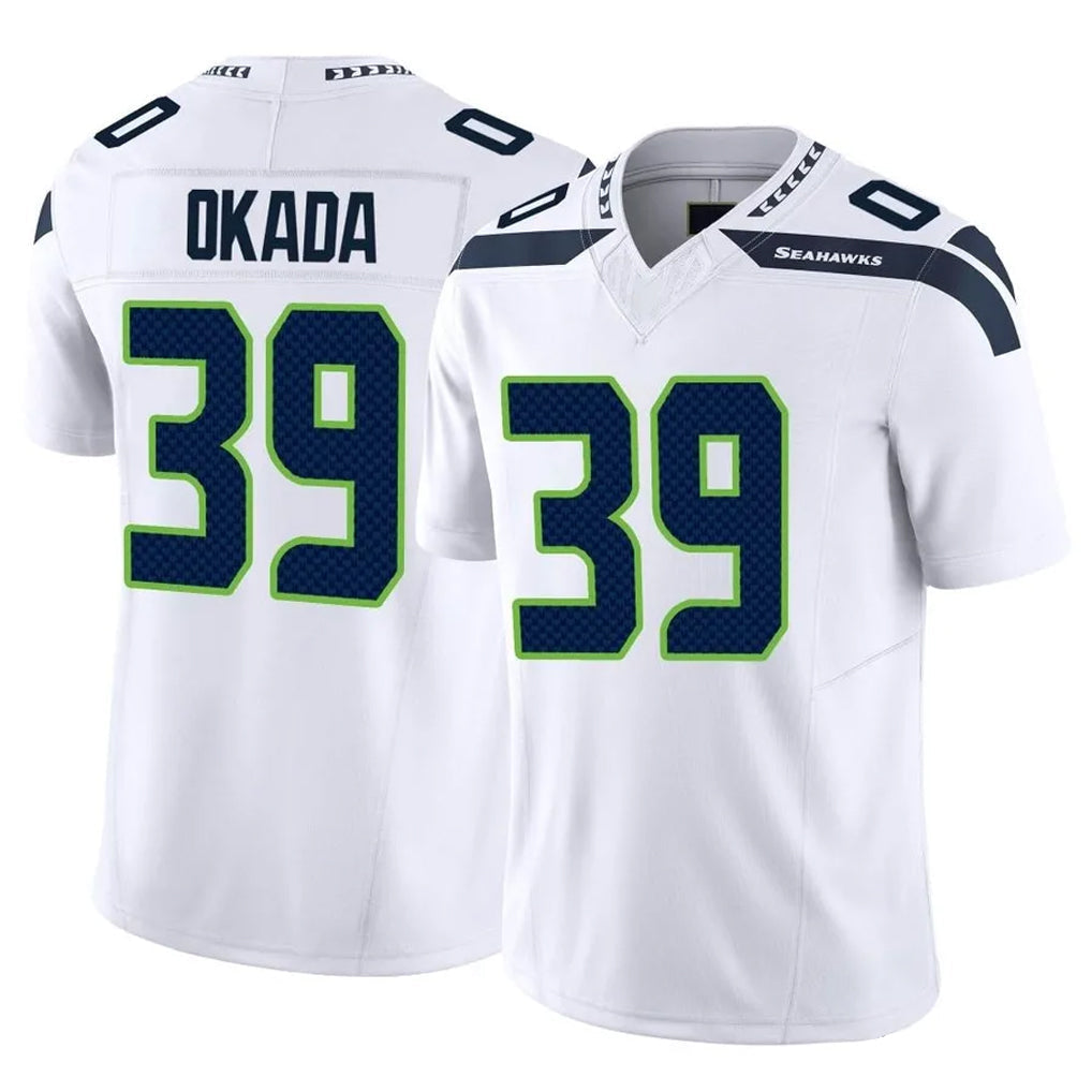 Kooe S.Seahawks #39 Ty Okada Player White Limited Vapor F.U.S.E. Home Game Stitched Jerseys
