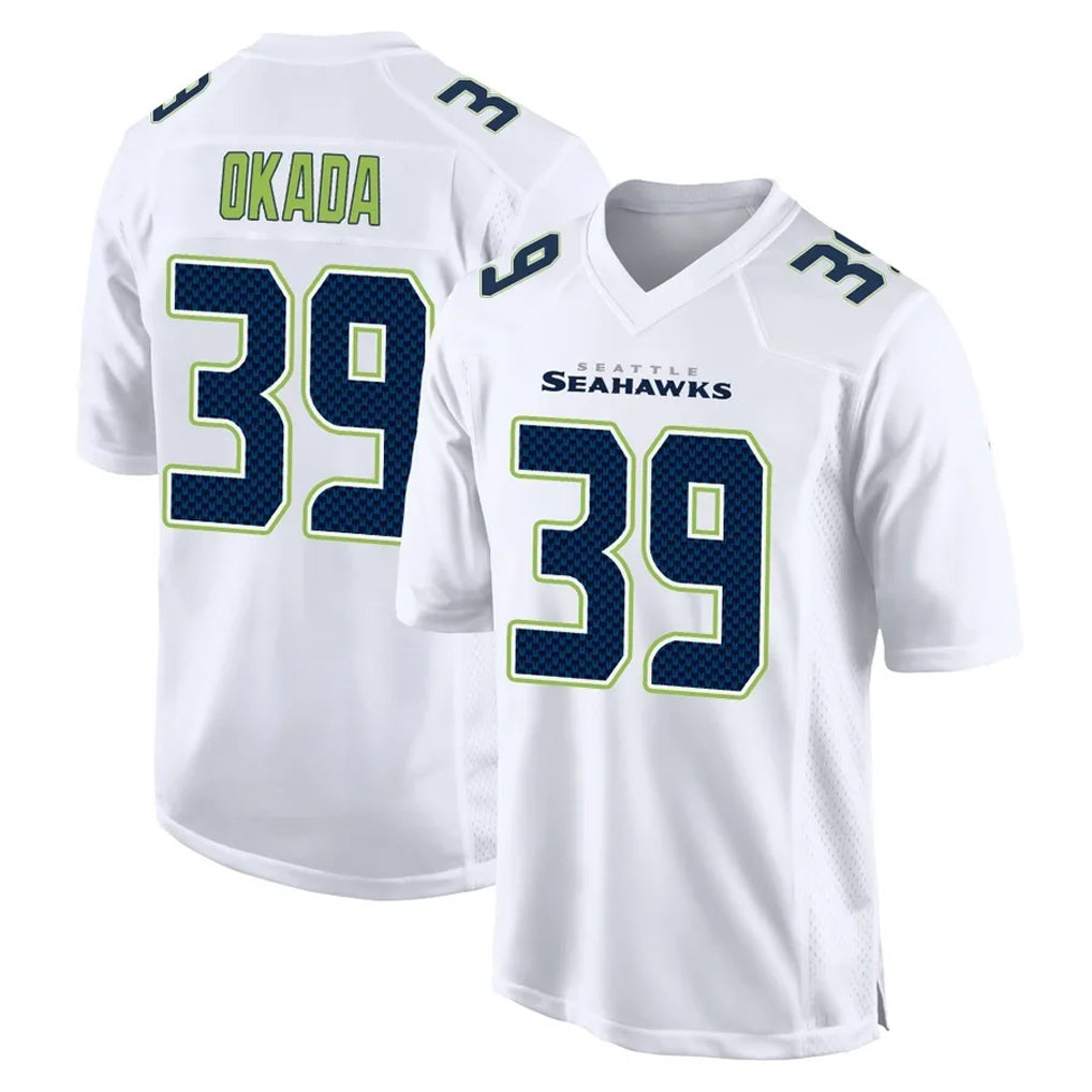 Kooe S.Seahawks #39 Ty Okada Player White Tundra Fashion Home Game Stitched Jerseys