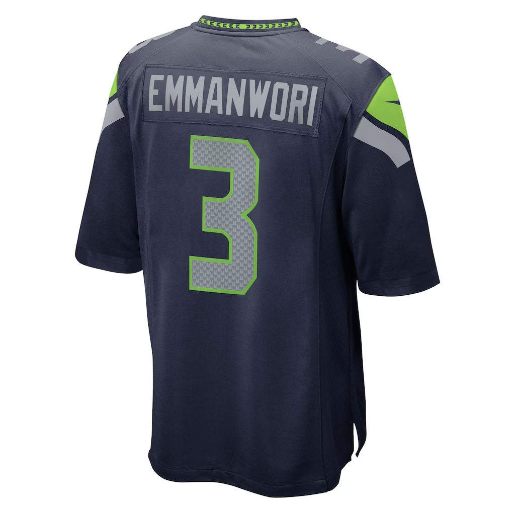 Kooe S.Seahawks #3 Nick Emmanwori College Navy Team Game Stitched Jersey