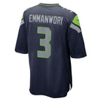 Kooe S.Seahawks #3 Nick Emmanwori College Navy Team Game Jersey