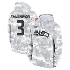 Kooe S.Seahawks #3 Nick Emmanwori Player Arctic Camo Limited Salute to Service Pullover Hoodies Game Stitched Jerseys
