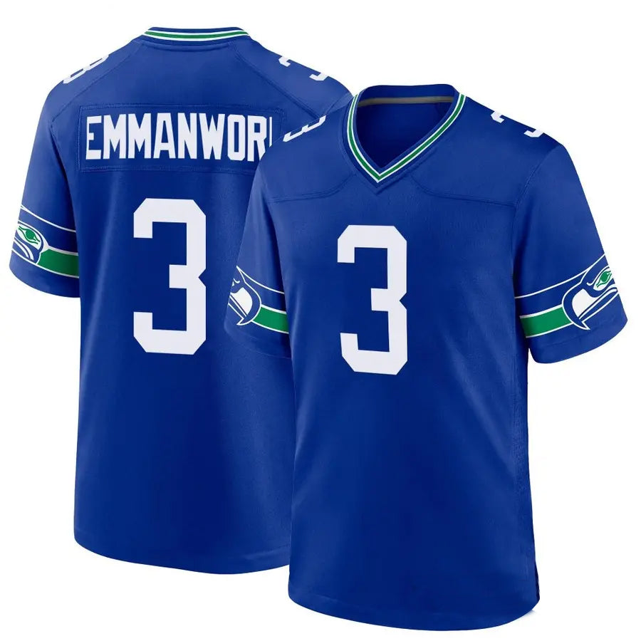 Kooe S.Seahawks #3 Nick Emmanwori Player Royal Game Stitched Jerseys