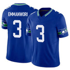 Kooe S.Seahawks #3 Nick Emmanwori Player Royal Limited Throwback Vapor F.U.S.E. Home Game Stitched Jerseys