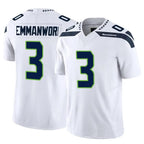 Kooe S.Seahawks #3 Nick Emmanwori Player White Vapor F.U.S.E. Limited Football Jerseys