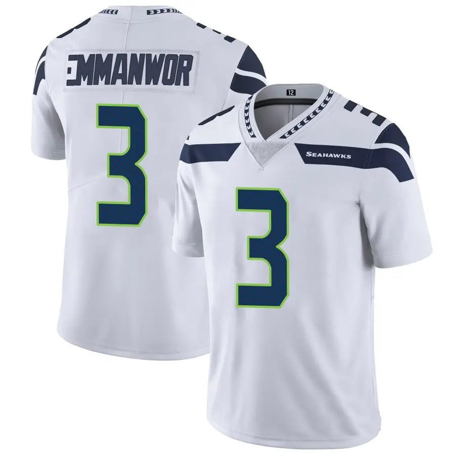 Kooe S.Seahawks #3 Nick Emmanwori Player White Vapor Limited Football Jersey